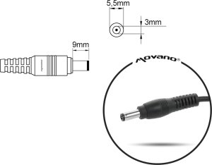 Kabel zasilający Movano Przewód do zasilacza / ładowarki Samsung (5.5x3.0 z bolcem) 4