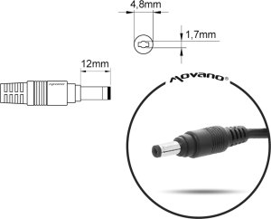 Zasilacz do laptopa Movano Zasilacz samochodowy Movano 19.5v 3.33a (4.8x1.7) 65W do HP 7