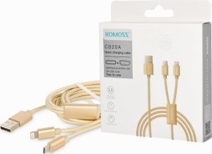 Kabel USB Romoss Kabel ROMOSS - 2w1 Lightning + Micro USB (ładowanie, komunikacja) 1