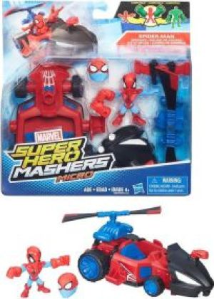 Figurka Hasbro Super Hero Mashers Micro B6684 Spider- Man Figurka z pojazdem (B6433) 1