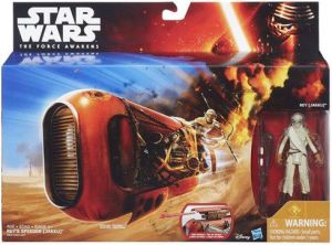 Figurka Hasbro Star Wars Pojazd z Figurką B9595 Rey`s Speeder (B3675) 1