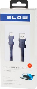 Kabel USB Blow USB-A - USB-C 1 m Czarny 2