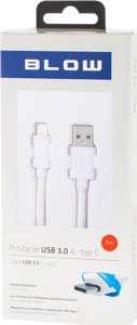 Kabel USB Blow USB-A - USB-C 1 m Biały 2