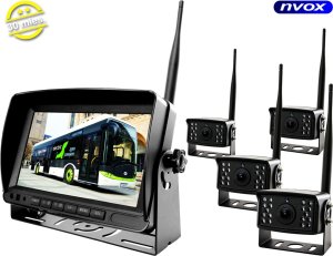 Wideorejestrator Nvox Monitor rejestrator samochodowy LCD 7" AHD z obsługą 4 bezprzewodowych kamer 12V 24V 1