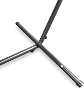 Lacestone Beżowo-brązowy Hamak na stelażu ogrodowy zewnętrzny 3