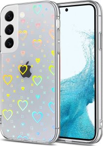 nemo Etui IPHONE 14 PRO Luminous Hearts Case Holograficzne Serca transparentne 1