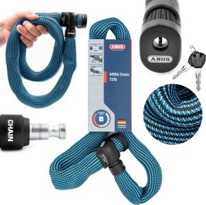 Abus Łańcuch Abus Ivera 7210/85, niebieski (diving blue), 85 cm, klucz 1