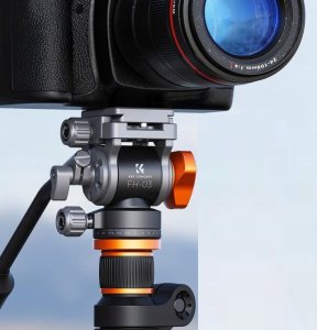 Głowica Kf Głowica Olejowa Video Panoramiczna K&F FH-03 5kg Metal 1/4 3/8 Arca Swiss / FH-03 / KF31.087 10