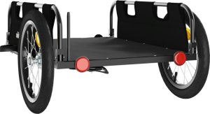 vidaXL Przyczepka rowerowa, czarna, tkanina Oxford i żelazo 7