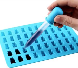 Aptel Silikonowa FORMA do Wyrobu Żelek 50 szt. Żelki w kształcie Misia DA90 5