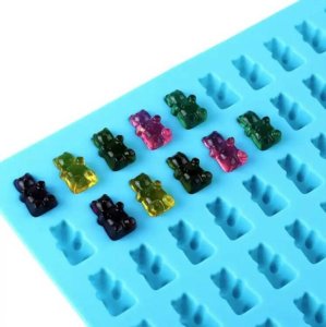 Aptel Silikonowa FORMA do Wyrobu Żelek 50 szt. Żelki w kształcie Misia DA90 6