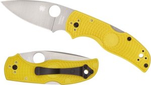 Spyderco Spyderco NATIVE 5 SALT YELLOW PLAIN C41PYL5 1