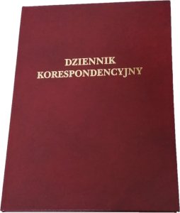 Typograf Dziennik korespondencyjny księga A4 96k. bordowy 1