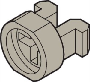 SCHROFF Tuleje SCHROFF do M2.5, plastikowe, szare, 100 szt. 1