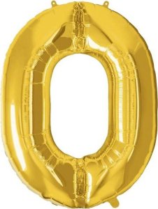 Springos Balony na urodziny cyfra 10 foliowe 40 cm złoty UNIWERSALNY 8