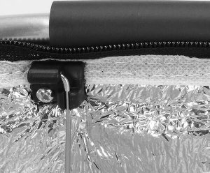 Springos Torba termiczna 47x28x23 cm 30L kosz termiczny piknikowy na jedzenie czarny UNIWERSALNY 14