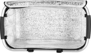 Springos Torba termiczna 47x28x23 cm 30L kosz termiczny piknikowy na jedzenie czarny UNIWERSALNY 15