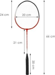 Springos Zestaw do badmintona paletki 2szt. i lotki 6 szt. UNIWERSALNY 6