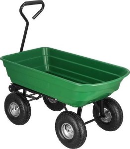Springos Wózek ogrodowy transportowy metalowy 250kg z funkcją wywrotki zielony UNIWERSALNY 13