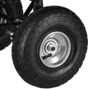 Springos Wózek ogrodowy transportowy metalowy 250kg z funkcją wywrotki zielony UNIWERSALNY 8