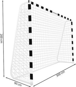 Springos Bramka piłkarska stalowa 300x200 cm treningowa UNIWERSALNY 4