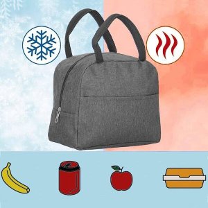 Springos Torba termiczna na jedzenie 5L na biwak, piknik, plażę szara UNIWERSALNY 11