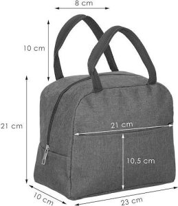 Springos Torba termiczna na jedzenie 5L na biwak, piknik, plażę szara UNIWERSALNY 12