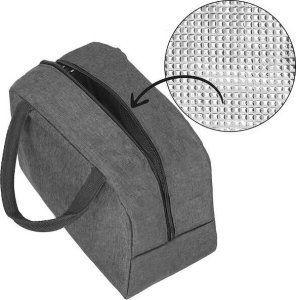 Springos Torba termiczna na jedzenie 5L na biwak, piknik, plażę szara UNIWERSALNY 10