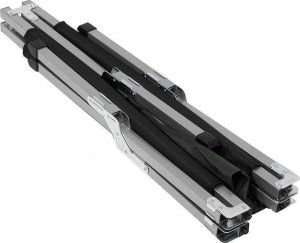 Springos Łóżko turystyczne składane kanadyjka łóżko polowe do150 kg czarne UNIWERSALNY 3