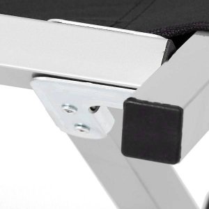 Springos Łóżko turystyczne składane kanadyjka łóżko polowe do150 kg czarne UNIWERSALNY 5