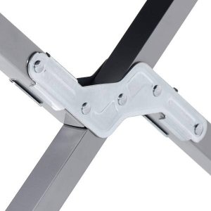 Springos Łóżko turystyczne składane kanadyjka łóżko polowe do150 kg czarne UNIWERSALNY 7