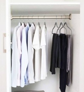 Springos Wieszak welurowy na ubrania 20 szt. jasnoszary UNIWERSALNY 14