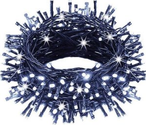 Lampki choinkowe Springos Lampki choinkowe 300 led biały zimny + flash 15m oświetlenie świąteczne IP44 UNIWERSALNY 15