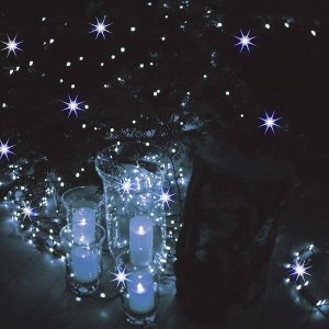 Lampki choinkowe Springos Lampki choinkowe 300 led biały zimny + flash 15m oświetlenie świąteczne IP44 UNIWERSALNY 7