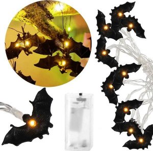 Springos Lampki na Halloween nietoperze girlanda łańcuch świetlny 10 LED UNIWERSALNY 1