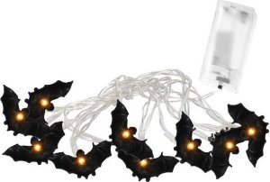 Springos Lampki na Halloween nietoperze girlanda łańcuch świetlny 10 LED UNIWERSALNY 8
