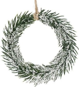 Springos Zawieszka na choinkę zielony mini wianek ozdoba świąteczna 10 cm UNIWERSALNY 5