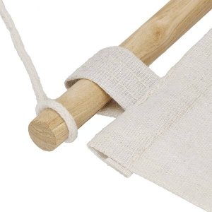 Springos Organizer do przechowywania zabawek pojemnik z 3 kieszeniami, wiszący beżowy w liście UNIWERSALNY 3