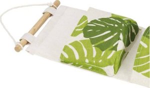 Springos Organizer do przechowywania zabawek pojemnik z 3 kieszeniami, wiszący beżowy w liście UNIWERSALNY 7