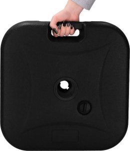 Springos Podstawa pod parasol ogrodowy 22l stojak, podstawka obciążeniowa na parasol czarna UNIWERSALNY 12