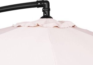 Springos Parasol ogrodowy na wysięgniku 350 cm składany z pokrowcem, na balkon, taras ecru UNIWERSALNY 14