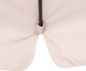 Springos Parasol ogrodowy na wysięgniku 350 cm składany z pokrowcem, na balkon, taras ecru UNIWERSALNY 6