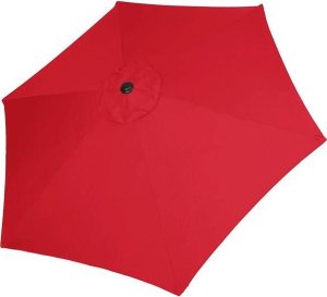 Springos Parasol ogrodowy składany 260 cm duży z korbą na balkon czerwony UNIWERSALNY 12