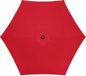Springos Parasol ogrodowy składany 260 cm duży z korbą na balkon czerwony UNIWERSALNY 16