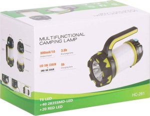 Latarka Springos Latarka wielofunkcyjna, turystyczna, biwakowa LED 6 trybów świecienia, z funkcją powerbank UNIWERSALNY 17