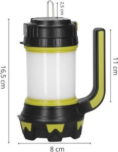 Latarka Springos Latarka wielofunkcyjna, turystyczna, biwakowa LED 6 trybów świecienia, z funkcją powerbank UNIWERSALNY 31