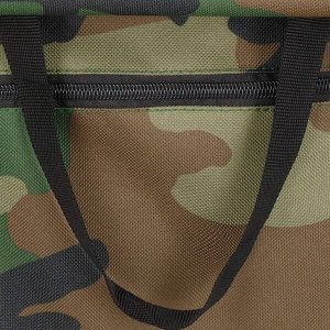 Springos Krzesło wędkarskie składane z torbą, turystyczne krzesełko z uchwytem, moro UNIWERSALNY 12