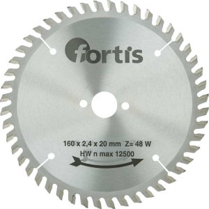 Fortis Tarcza pilarska HW HW 160x2,8 x20mm 48 zębów W Fortis 1