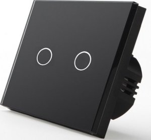 BSEED DOTYKOWY WŁĄCZNIK ŚWIATŁA 2K PODWÓJNY SZKLANY 4