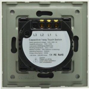 BSEED DOTYKOWY WŁĄCZNIK ŚWIATŁA 2K PODWÓJNY SZKLANY 7